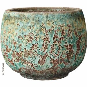 Terracotta pot - Stromboli Green D27cm, H20cm, 10L