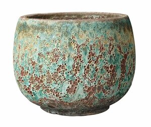 Terracotta pot - Stromboli Green D38cm, H28cm, 27L
